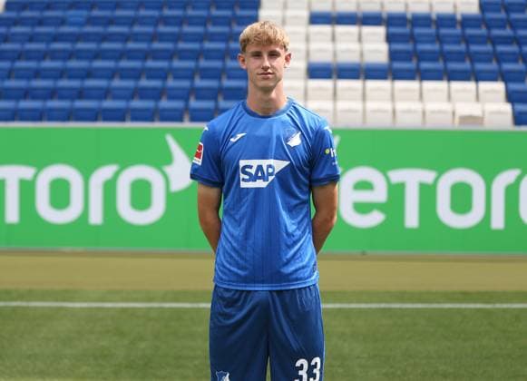 Max Moerstedt , TSG 1899 Hoffenheim Porträttermin TSG 1899 Hoffenheim 2024 2025 Sinsheim, GER, 07 08 2024 ,Soccer 1 Bundesliga 2024 2025 Editorial use only