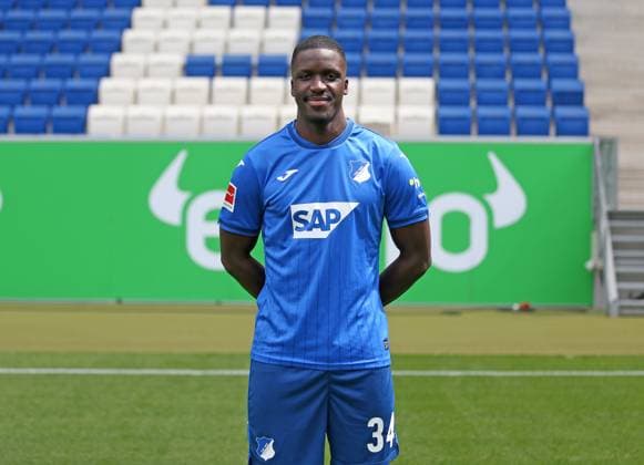 Stanley Nsoki , TSG 1899 Hoffenheim Porträttermin TSG 1899 Hoffenheim 2024 2025 Sinsheim, GER, 07 08 2024 ,Soccer 1 Bundesliga 2024 2025 Editorial use only