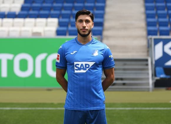 Muhammed Damar , TSG 1899 Hoffenheim Portrait appointment TSG 1899 Hoffenheim 2024 2025 Sinsheim, GER, 07 08 2024 ,Soccer 1 Bundesliga 2024 2025 Editorial use only