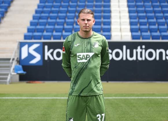 Luca Philipp , TSG 1899 Hoffenheim Portrait appointment TSG 1899 Hoffenheim 2024 2025 Sinsheim, GER, 07 08 2024 ,Soccer 1 Bundesliga 2024 2025 Editorial use only