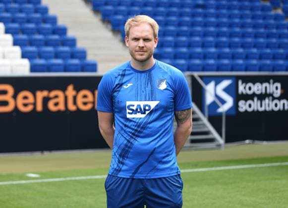 Videoanalyst Dominik Mews , TSG 1899 Hoffenheim Porträttermin TSG 1899 Hoffenheim 2024 2025 Sinsheim, GER, 07 08 2024 ,Football 1 Bundesliga 2024 2025 Editorial use only