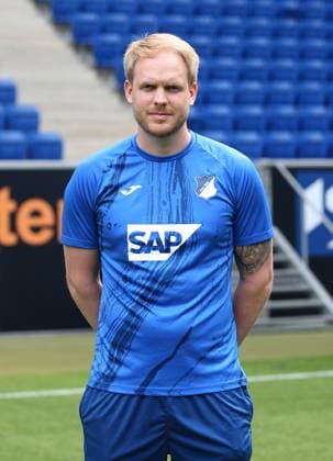 Videoanalyst Dominik Mews , TSG 1899 Hoffenheim Porträttermin TSG 1899 Hoffenheim 2024 2025 Sinsheim, GER, 07 08 2024 ,Football 1 Bundesliga 2024 2025 Editorial use only