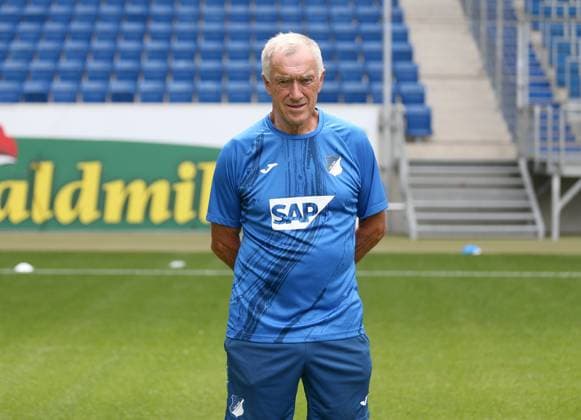 Coach Heinz Seyfert , TSG 1899 Hoffenheim Porträttermin TSG 1899 Hoffenheim 2024 2025 Sinsheim, GER, 07 08 2024 ,Soccer 1 Bundesliga 2024 2025 Editorial use only