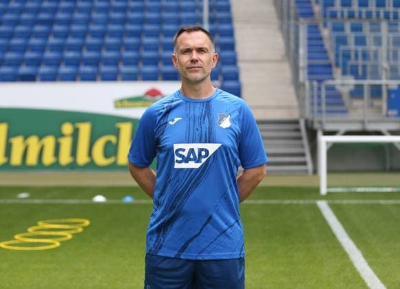 Coach Timo Seyfert , TSG 1899 Hoffenheim Porträttermin TSG 1899 Hoffenheim 2024 2025 Sinsheim, GER, 07 08 2024 ,Football 1 Bundesliga 2024 2025 Editorial use only