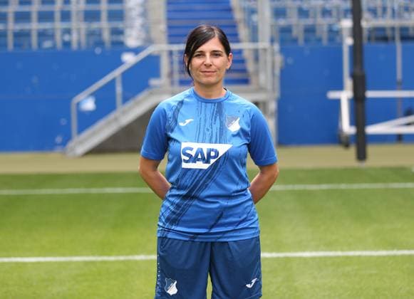 Physiotherapist Mandana Scharei , TSG 1899 Hoffenheim Portrait appointment TSG 1899 Hoffenheim 2024 2025 Sinsheim, GER, 07 08 2024 ,Soccer 1 Bundesliga 2024 2025 Editorial use only