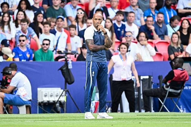 Paris 2024 - Men s Final Football - France v Spain France s coach Thierry Henry during the Men s Gold Medal match between France and Spain during the Olympic Games, Olympische Spiele, Olympia, OS Paris 2024 at Parc des Princes on August 9, 2024 in Paris, France. Photo by David Niviere ABACAPRESS.COM Paris France  Copyright: xDavidxNiviere ABACAx
