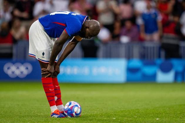 240809 Jean Philippe Mateta of France in the men™s football final between France and Spain during day 14 of the Paris 2024 Olympic Games on August 9, 2024 in Paris Photo Johanna Säll BILDBYRAN code JL JL0429 football soccer fotball olympic games olympics os ol olympiska spelen olympiske leker paris 2024 paris os paris ol 14 bbeng spanien frankrike  Copyright: JOHANNAxSÄLL BB240809ZM155