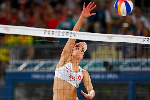 Olympic Games Beach Volleyball Paris 09 08 2024 Bronze medal match, women, AUS vs SUI Tanja Hueberli, Copyright: xBEAUTIFULxSPORTS TomxBlochx