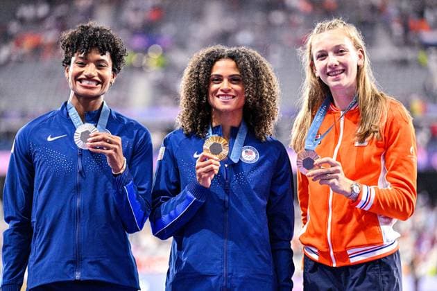 Paris 2024, Athletics, Women, 400m hurdles, Award ceremony