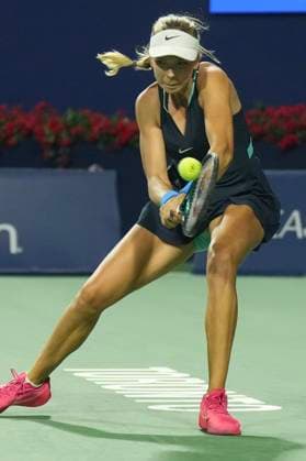 August 9, 2024, Toronto, On, CAN: Katie Boulter of Great Britain hits a return to Aryna Sabalenka of Belarus at the National Bank Open in Toronto on Friday, August 9, 2024. Katie Boulter  - ZUMAc35_ 20240809_zaf_c35_217 Copyright: xChrisxYoungx