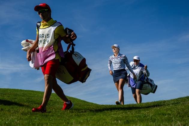 240810 Madelene Stavnar of Norway during the final round of the women s individual stroke play golf during day 15 of the Paris 2024 Olympic Games on August 10, 2024 in Paris Photo Petter Arvidson BILDBYRAN kod PA PA0868 golf olympic games olympics os ol olympiska spel olympiske leker paris 2024 paris os paris ol bbeng dam  Copyright: PETTERxARVIDSON BB240810PA009