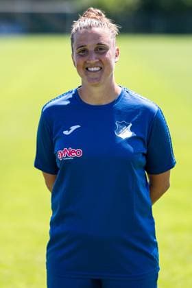 Mirella Junker Co Trainer, TSG , single picture, single photo, action, action, portrait, portrait, 29 07 2024, St Leon Rot Germany , Soccer, Women, TSG 1899 Hoffenheim portrait appointment 2024 25 xozx