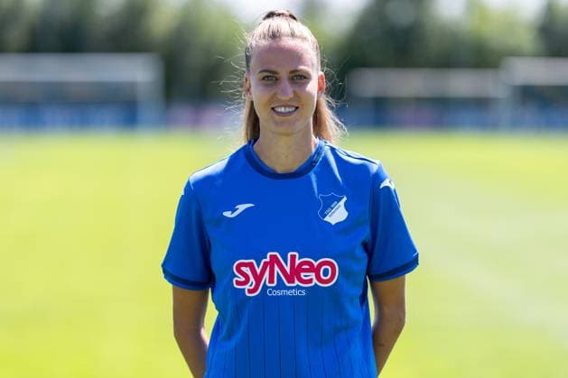Franziska Harsch TSG, 17 , single picture, single photo, action, action, portrait, portrait, 29 07 2024, St Leon Rot Germany , Soccer, Women, TSG 1899 Hoffenheim portrait date 2024 25 xozx