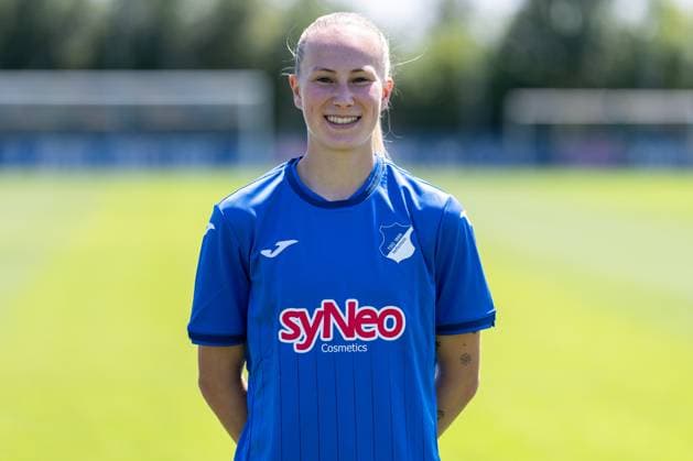 Feli Delacauw TSG, 24 , single picture, single photo, action, action, portrait, portrait, 29 07 2024, St Leon Rot Germany , Soccer, Women, TSG 1899 Hoffenheim portrait appointment 2024 25 xozx