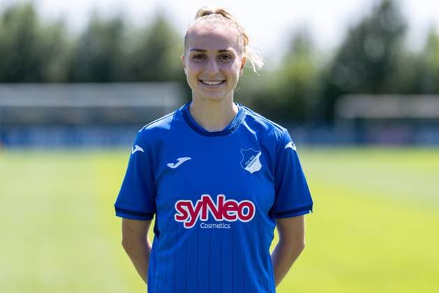 Vanessa Diehm TSG, 32 , single picture, single photo, action, action, portrait, portrait, 29 07 2024, St Leon Rot Germany , Soccer, Women, TSG 1899 Hoffenheim portrait date 2024 25 xozx