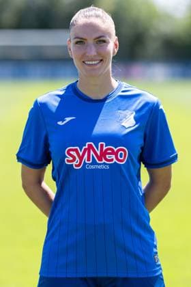 Melissa Kössler TSG, 25 , single picture, single photo, action, action, portrait, portrait, 29 07 2024, St Leon Rot Germany , Soccer, Women, TSG 1899 Hoffenheim portrait date 2024 25 xozx