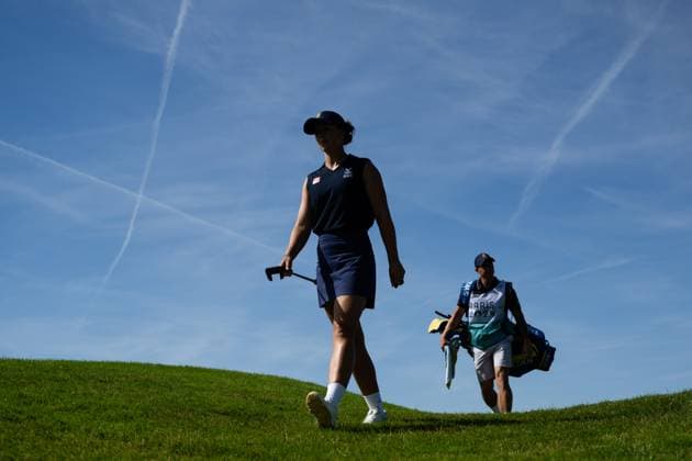 240810 Linn Grant of Sweden during the final round of the women s individual stroke play golf during day 15 of the Paris 2024 Olympic Games on August 10, 2024 in Paris Photo Petter Arvidson BILDBYRAN kod PA PA0868 golf olympic games olympics os ol olympiska spel olympiske leker paris 2024 paris os paris ol bbeng dam  Copyright: PETTERxARVIDSON BB240810PA023