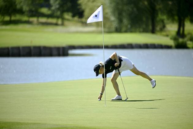 Ursula Wikström of Finland competes during women s individual stroke play of golf at the Paris Summer Olympic Games, Olympische Spiele, Olympia, OS in Le Golf National on August 10, 2024. Paris France LKFTJK20240810134000OLGU  Copyright: xAnttixAimo-Koivistox LKFTJK20240810134000OLGU