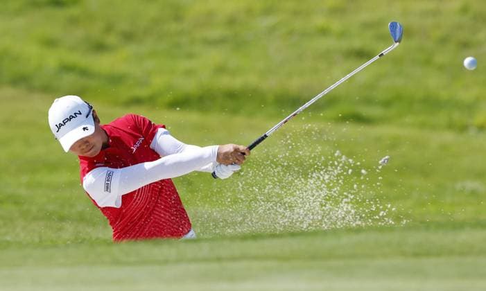 Paris Olympics: Golf Japan s Yuka Saso hits out of a bunker on the fifth hole during the final round of the women s golf event at the Paris Olympics on Aug. 10, 2024, at Le Golf National in Saint-Quentin-en-Yvelines, France.  A14AA0003271640P