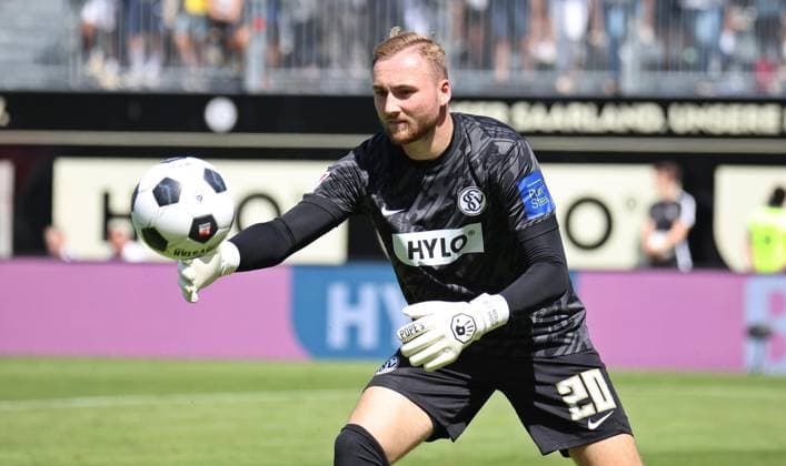 10 08 2024, Football, Men, 2 Bundesliga, Season 2024 2025, SV 07 Elversberg 1 FC Köln, Nicolas Kristof SV 07 Elversberg Elversberg Ursapharm Arena an der Kaiserlinde Saarland Germany EN Copyright: xSebastianxBachx