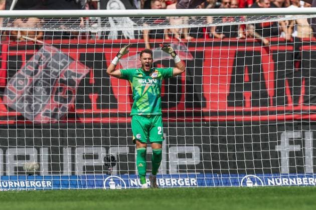 10 08 2024, Football, Season 2024 2025, 2 Bundesliga, 2 Matchday, 1 FC Nürnberg FC Schalke 04, Justin Heekeren FC Schalke 04 Nürnberg Max Morlock Stadion Bayern Germany xRHR PHOTO TRx Copyright: TimxRehbein RHR-FOTOx RHR-FOTO TR