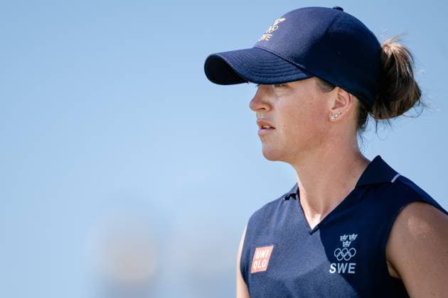 240810 Linn Grant of Sweden during the final round of the women s individual stroke play golf during day 15 of the Paris 2024 Olympic Games on August 10, 2024 in Paris Photo Petter Arvidson BILDBYRAN kod PA PA0868 golf olympic games olympics os ol olympiska spel olympiske leker paris 2024 paris os paris ol bbeng dam  Copyright: PETTERxARVIDSON BB240810PA054