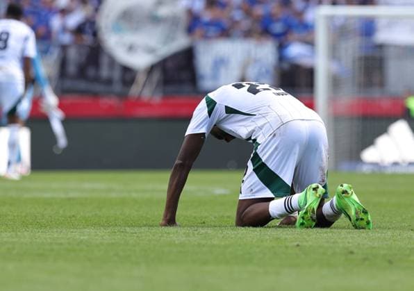 10 08 2024 Soccer Season 2024 2025 2 Soccer Bundesliga 02 Matchday 1 FC Nürnberg FCN Club FC Schalke 04 S04 Knappen Sportfoto Zink DaMa xdaxmax DFL regulations prohibit any use of photographs as image sequences and or quasi video only for editorial use Ibrahima Cisse 22, FC Schalke 04 S04 disappointed Disappointment after the end of the match