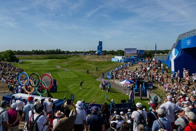 240810 Linn Grant of Sweden during the final round of the women s individual stroke play golf during day 15 of the Paris 2024 Olympic Games on August 10, 2024 in Paris Photo Petter Arvidson BILDBYRAN kod PA PA0868 golf olympic games olympics os ol olympiska spel olympiske leker paris 2024 paris os paris ol bbeng dam  Copyright: PETTERxARVIDSON BB240810PA073