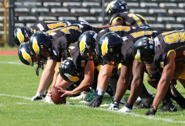American Football GFL Berlin Adler Potsdam Royals 10 08 2024 Berlin Adler Offense Copyright: xmix1pressx