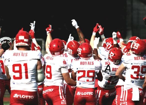 American Football GFL Berlin Adler Potsdam Royals 10 08 2024 Potsdam Royals celebrate Copyright: xmix1pressx