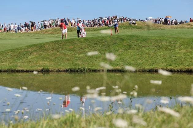 OLYMPICS - Olympic Summer Games 2024 PARIS,FRANCE,10.AUG.24 - OLYMPICS, GOLF - Olympic Summer Games Paris 2024, individual stroke play, ladies, Le Golf National. Image shows Sarah Schober (AUT).  GEPAxpictures xHaraldxSteiner