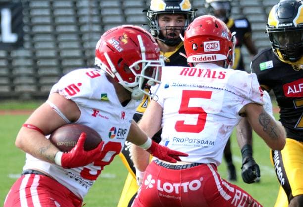 American Football GFL Berlin Adler Potsdam Royals 10 08 2024 v l 9 Heiko Bals Potsdam Royals Copyright: xmix1pressx