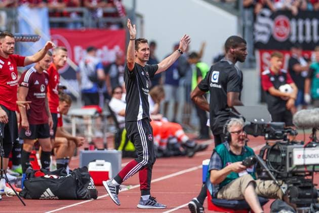 10 08 2024, Football, Season 2024 2025, 2 Bundesliga, 2 Matchday, 1 FC Nürnberg FC Schalke 04, Coach Miroslav Klose 1 FC Nürnberg Nuremberg Max Morlock Stadion Bayern Germany xRHR PHOTO TRx Copyright: TimxRehbein RHR-FOTOx RHR-FOTO TR