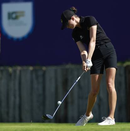(240810) -- PARIS, Aug. 10, 2024 -- Esther Henseleit of Germany competes during the women s individual stroke play round 4 of golf at the Paris 2024 Olympic Games, Olympische Spiele, Olympia, OS in Paris, France, Aug. 10, 2024. ) (PARIS2024) FRANCE-PARIS-OLY-GOLF RenxZhenglai 