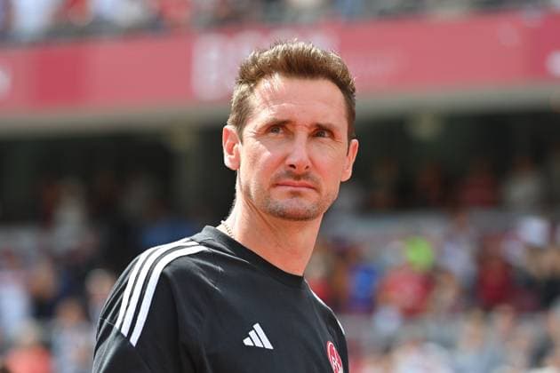 Miroslav KLOSE Trainer Nuernberg , single picture,cropped single motif,portrait,portrait,portrait Football 2 Bundesliga 1 FC Nuernberg FC Schalke 04 3 1 2 Matchday on 10 08 2023 Max Morlock Stadium Nuernberg, Season 2024 25