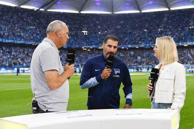GER 2 FBL,, Hamburger SV vs Hertha BSC 10 08 2024, Volksparkstadion, Hamburg, GER 2 FBL, Hamburger SV vs Hertha BSC im Bild Sport 1 Moderation nordphotoxGmbH xWitke nph00002
