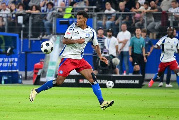 Soccer I Men I 2 Bundesliga l Hamburger SV Hertha BSC I 02 Matchday I Season 2024 2025 I HSV I 10 08 2024 I Koenigsdoerffer Ransford Yeboah HSV , Sportplatz Volksparkstadion, Stellingen Hamburg Germany