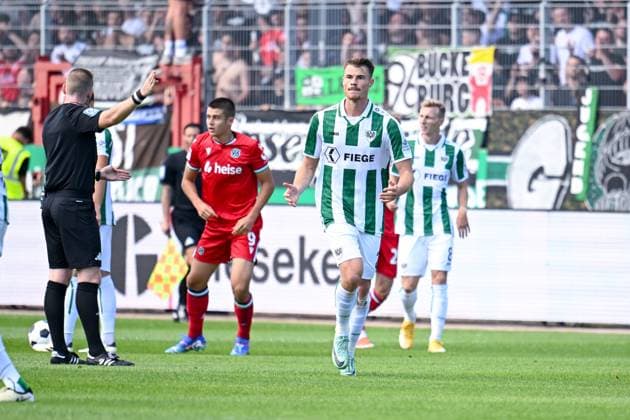 11 08 2024, Football, 2 Bundesliga, 2 Matchday Season 2024 2025, Preußen Münster Hannover 96, Niko Koulis SC Preussen Münster xRHR PHOTO TKx Copyright: RHR-FOTOx RHR-FOTO TK