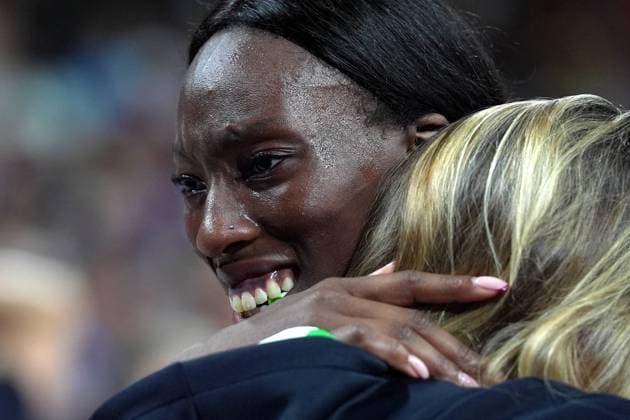 Italy s Paola Ogechi Egonu celebrates during Women s Volleyball Final match between Italy and United States at the 2024 Summer Olympics, Sunday, August 11, 2024 in Paris, France.  Copyright: xSpada LaPressex