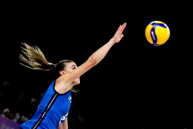 OLYMPICS - Olympic Summer Games 2024 PARIS,FRANCE,11.AUG.24 - OLYMPICS, VOLLEYBALL - Olympic Summer Games Paris 2024, women, final, USA vs Italy. Image shows Alessia Orro (ITA).  GEPAxpictures xPatrickxSteiner