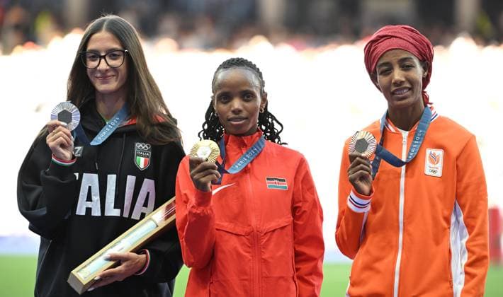 Paris 2024, Athletics, Women, 10000m, Award ceremony