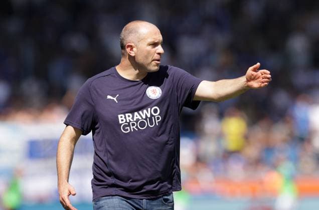 Head Coach Daniel Scherning Eintracht Braunschweig Football, Men, Season 2024 2025 2 BL, Eintracht Stadion, Eintracht Braunschweig vs 1 FC Magdeburg, 1 3 DFL REGULATIONS PROHIBIT ANY USE OF PHOTOGRAPHS AS IMAGE SEQUENCES AND OR QUASI VIDEO