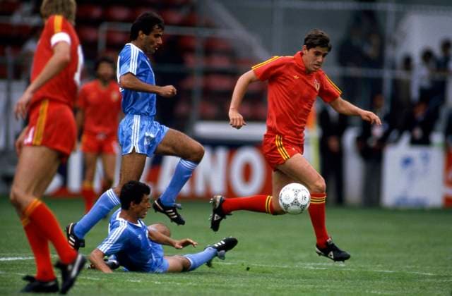 Football mundial: Belgium - Irak 1986 Mundial Mexico 08 06 1986 Belgique Belgium Belgie - Irak Iraq (2-1) * Filip Desmet Pictures Photo News Philippe Crochet Mexico Mexico  Copyright: xPhilippexCrochetx 10555474-004