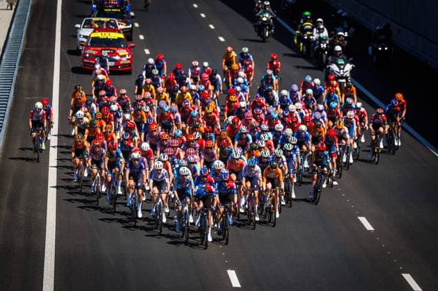 Sport Themen der Woche KW33 Sport Bilder des Tages ROTTERDAM, Le Tour Femmes (stage 1), 12-08-2024, Le tour Femmes grand depart in Rotterdam. Stage 1 to The Hague. Le Tour Femmes (stage 1)  x26022043x Copyright: