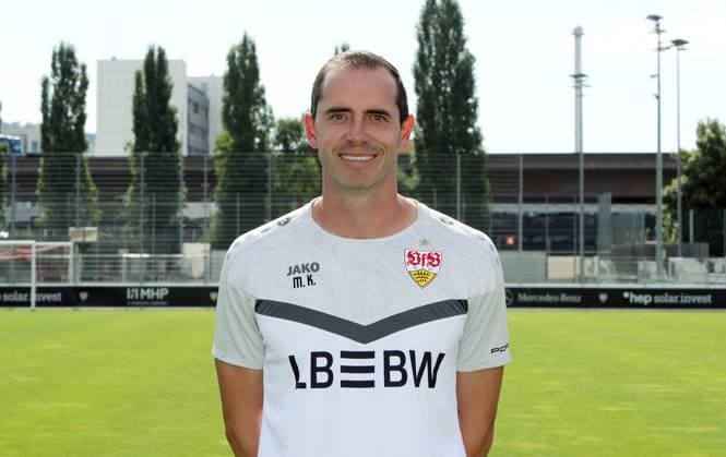 12 08 24 U19 VfB Stuttgart photo session season 2024 2025 Germany, Stuttgart, 12 08 2024, Football, U19 DFB Youth League, U19 VfB Stuttgart photo session season 2024 2025 Markus Krauss Goalkeeper Coach