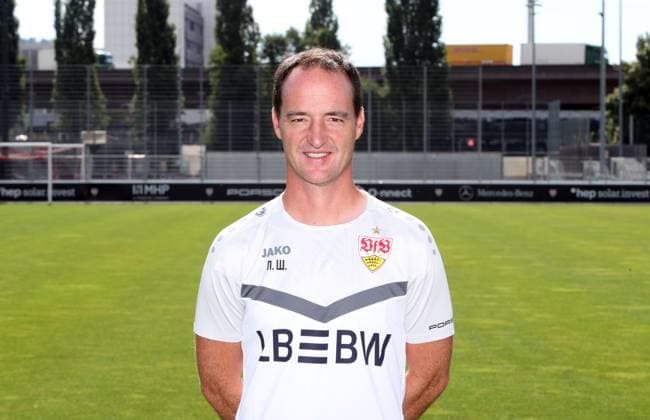 12 08 24 U19 VfB Stuttgart photo session season 2024 2025 Germany, Stuttgart, 12 08 2024, Football, U19 DFB Youth League, U19 VfB Stuttgart photo session season 2024 2025 Nico Willig Coach
