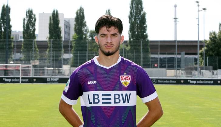 12 08 24 U19 VfB Stuttgart photo session season 2024 2025 Germany, Stuttgart, 12 08 2024, Football, U19 DFB Youth League, U19 VfB Stuttgart photo session season 2024 2025 Martin Stojcevic