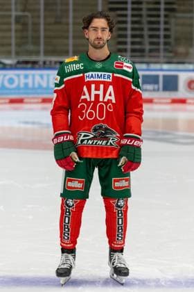 Leon van der Linde 43 Augsburger Panther , Team and portrait pictures, Augsburger Panther, Season 2024 2025, Ice Hockey, Penny DEL, 12 08 2024 Augsburg Bavaria Germany Copyright: xkolbert-press ChristianxKolbertx