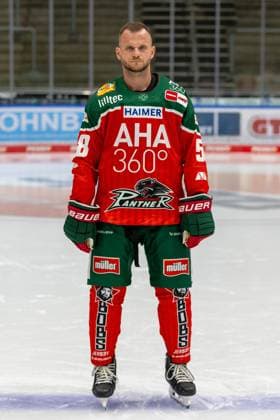 Maximilian Renner 58 Augsburger Panther , Team and portrait pictures, Augsburger Panther, Season 2024 2025, Ice Hockey, Penny DEL, 12 08 2024 Augsburg Bavaria Germany Copyright: xkolbert-press ChristianxKolbertx