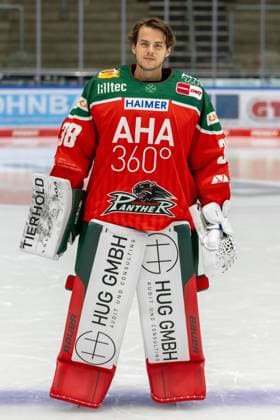 Strauss Mann 38 Augsburger Panther , Team and portrait pictures, Augsburger Panther, Season 2024 2025, Ice Hockey, Penny DEL, 12 08 2024 Augsburg Bavaria Germany Copyright: xkolbert-press ChristianxKolbertx